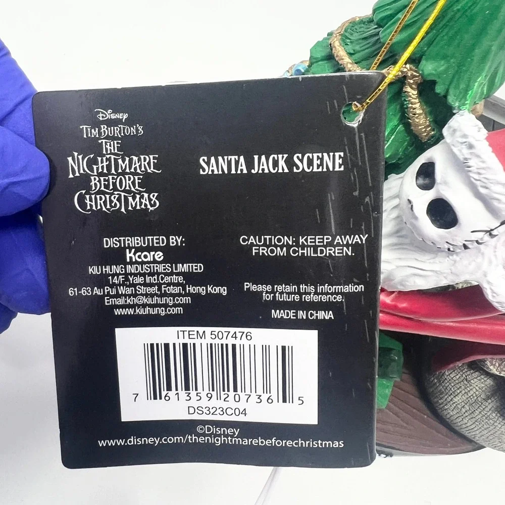 Disney Nightmare Before Christmas 30th Anniversary Santa Jack Light Up Scene NEW